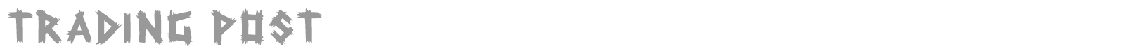Trading Post Bold font preview